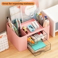 thumbnail image 4 of Organizador de maquillaje Laklulu, caja de almacenamiento de cosméticos para esmalte de uñas, lápiz labial, pinceles, cajas de organización para el cuidado de la piel, 4 of 5