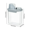 thumbnail image 3 of Linnome Clear Airtight Food Storage Container With Lids Plastic Canisters For Kitchen Pantry Organization And Storage, 3 of 6