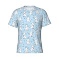 thumbnail image 3 of Naloa Rabbit And Bird Men's T-Shirt Sport T-shirt Men's Basic Tee Casual Men's Shirt, Round Neck, Short Sleeves - X-Large, 3 of 5