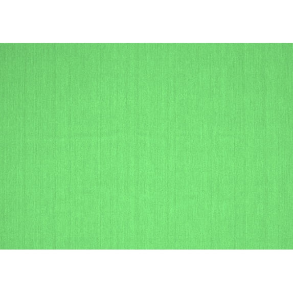 Ahgly Company Indoor Rectangle Solid Emerald Green Modern Area Rugs, 8' x 12'