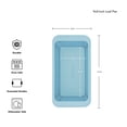 thumbnail image 3 of KitchenAid Nonstick Aluminized Steel Nonstick 9x5-inch Bread Loaf Pan, Mineral Water Blue, 3 of 8