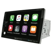 Soundstream VRCPAA-106F 10.6" Double DIN DVD Head Unit with Bluetooth, Apple CarPlay, Android Auto, and Floating Touch Screen