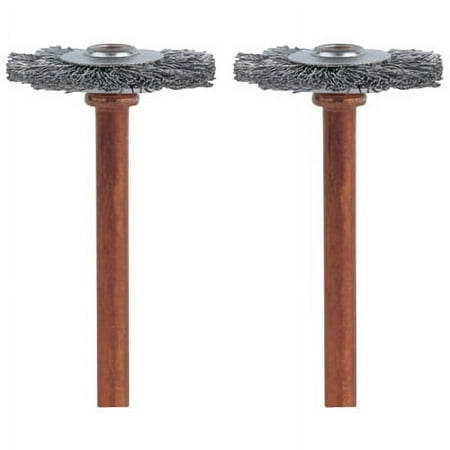 UPC: 0080596039493 | Dremel 530-02 3/4 Diameter Stainless Steel Brushes for Rotary Tools 2 Pack