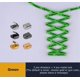thumbnail image 1 of Cordones sin cordones Zapato para hombre y mujer Moda Hermosa Hebilla de metal rápido Cordón elástico Ocio caminar Deportes Cordones perezosos 1 par 100 cm Gao Jinjia LED, 1 of 2