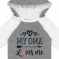 thumbnail image 4 of Inktastic My Oma Loves Me Grandchild Girls Long Sleeve Baby Bodysuit, 4 of 5