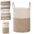 thumbnail image 2 of Laundry Basket, Household Storage Bucket, Small Brown Color, a Laundry Basket for Home Organization and Storage., 2 of 7