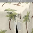 thumbnail image 4 of Hawaii Dog Crate Cover, Repetitive Jungle Trees Pattern Hand Drawn Pastel Tropical Palms, Easy to Use Pet Kennel Cover Small Dogs Puppies Kittens, 7 Sizes, Cream Cocoa and Khaki, by Ambesonne, 4 of 6