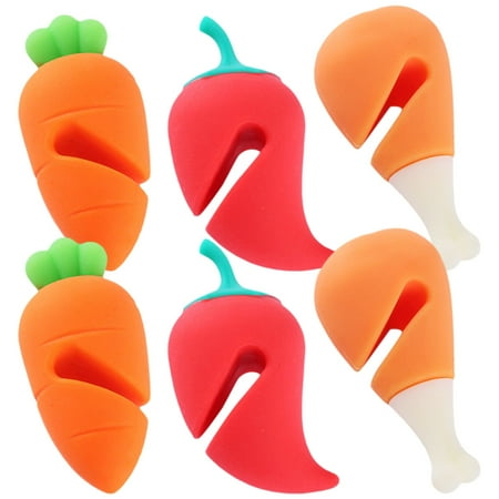 

6pcs Lid Spill-Proof Lifters Lid Boil Stoppers Cartoon Spill Stoppers Pot Pan Boil Lifters for Kitchen