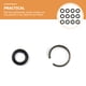 thumbnail image 3 of BRIGHTFUFU 12 conjuntos de llave de impacto Retenedor de retención de la transmisión del anillo Retenador del anillo tórico de goma JUNTAS, 3 of 7