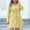 Yellow, variant on Great Gifts for Less Ofreoo Women's Casual V-neck Woolen Dress With Waistband And SlimIn Large Size Dress Womens Tops