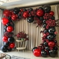 thumbnail image 4 of 98pcs Red and Black Balloon Arch Set, Latex Material, for Wedding, Engagement, Valentine'S Day, Birthday, Mother'S Day, Halloween, Anniversary, Graduation Ceremony, Indoor and Outdoor Decoration, 4 of 8