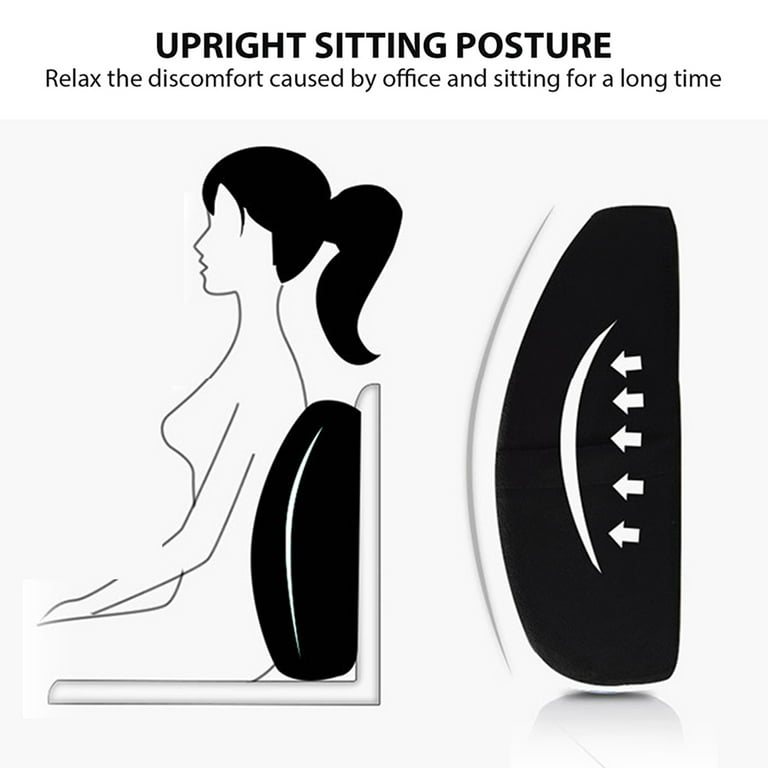 Homchum Memory Foam Seat Cushion and Lumbar Support Pillow for