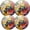 Black0509, variant on Electric Stove Burner Covers,4 Pcs Round Gas Burner Cover,8 and 10 Inch,Colorful Bee Collecting Nectar