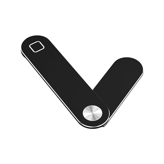 Soporte para teléfono portátil Aleación de aluminio Portátil Magnético Pantalla para computadora portátil Soporte para teléfono Monitor de teléfono ajustable Montaje lateral Clásico Negro