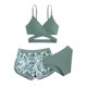 thumbnail image 1 of Odeerbi 3-11 Años Bikini de Tiras de Playa de Verano Niñas Con Braguita de Bikini Traje de Baño de Tres Piezas Con Corte Hawaiano, 1 of 4