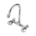 thumbnail image 1 of Elegant Wall Mount Kitchen Faucet, Classic Design Double Lever Hot & Cold Temperature Control for Seamless Cooking Experiences, Adjustable Center Distance for Custom Installations, 1 of 1