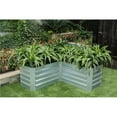 thumbnail image 1 of LuxenHome L-Shaped Galvanized Raised Garden Bed, 1 of 1