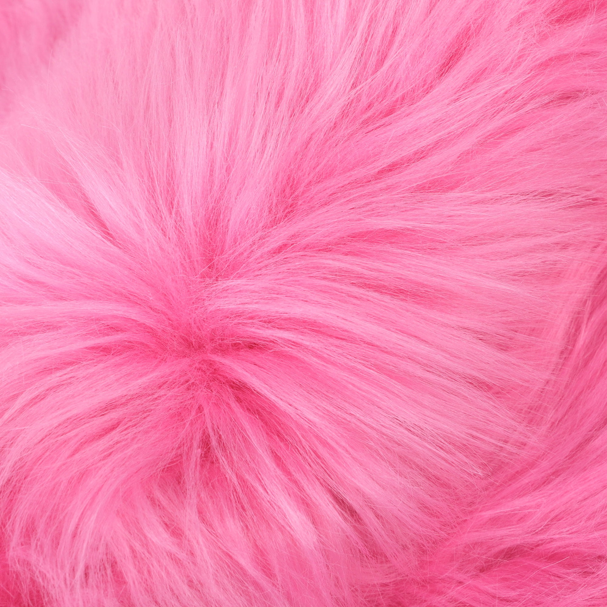 Unique Bargains Heart Shaped Faux Fur Shag Area Rug 2.3Ft x 3Ft Rose Red