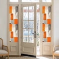 thumbnail image 2 of Sun Blocking Glass Window Film, Burnt Orange Beige Window Privacy Film Frosted, Abstract Modern Oil Painting Geometric Reusable Windows Privacy Sticker for Home Decor, Nursery, 23.6 x 78.7 Inches, 2 of 9