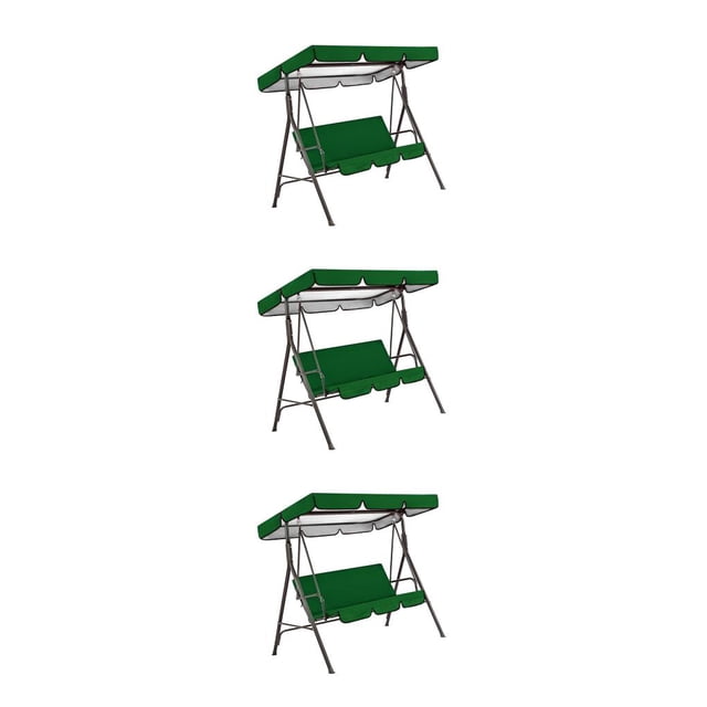 Matsuzay Cubierta de asiento para silla columpio, toldo para sombra de sol, accesorios protectores de repuesto para hamaca para patio Type1 NO1