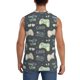 thumbnail image 4 of Fotbe Gamers Men's Camiseta sin Mangas Estampada para Hombres, Playera Casual para Gimnasio, Entrenamiento, Playa-Large, 4 of 7
