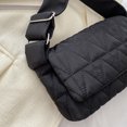 thumbnail image 4 of Bolso De Hombro Bolso cruzados de moda de mensajero con bolsillo con solapa de oficina de viaje con correa ancha, 4 of 7