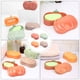thumbnail image 5 of EeaseMX 4 jaboneras de baño con forma de calabaza y doble tapa., 5 of 8