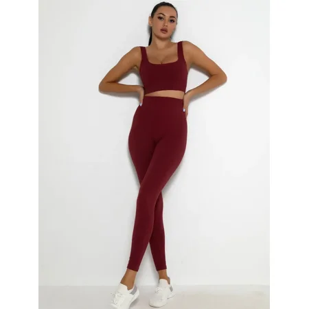 

Seamless Sports Bra & High Waist Sports Yoga Pants High Stretch Fitness Workout Yoga Sports Set