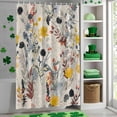 thumbnail image 4 of Shower Curtain, Retro Wildflower Autumn Floral Waterproof Shower Curtain Set with Hooks for Bathroom Showers,Stalls and Bathtubs,36x72In Pastoral Flower Botanical, 4 of 9