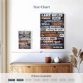 thumbnail image 4 of Elephant Stock Lake House Rules Typography Wall Art - Vertical Canvas Wall Art - Living Room Wall Decor - Inspirational And Typography Canvas - Gray And Brown Decor - 8" x 12", 4 of 8