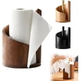 thumbnail image 7 of Wooden Paper Towel Holder, 2026 New Mountain Paper Towel Holder Countertop with Wood Base and Iron Rod Fits Standard/Jumbo Rolls, Countertop Towel Stand for Kitchen and Bathroom, 7 of 7
