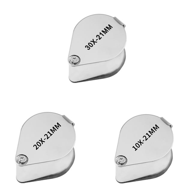 Loupe de Poche Identification Loupe Portable Bijoux pour Maison Extérieur, 30X