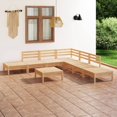 thumbnail image 1 of vidaXL 8 Piece Garden Lounge Set Solid Pinewood, 1 of 8