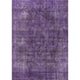 thumbnail image 1 of Ahgly Company Machine Washable Indoor Rectangle Industrial Modern RebeccaPurple Area Rugs, 8' x 10', 1 of 7