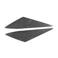 thumbnail image 3 of 2x Accesorios de la cubierta del panel de la puerta interior para 2001-04 Negro, 3 of 8