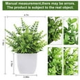 thumbnail image 2 of XZKING 4 Packs Fake Plants Mini Artificial Greenery Potted Plants for Home Decor Indoor Office Table Room Farmhouse, 2 of 8