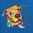 thumbnail image 2 of Colorful Pitbul | People Will Know How Large Your Soul | Dean Russo Art Animal Lover Women's Standard V-Neck Tee, Royal, X-Large, 2 of 6