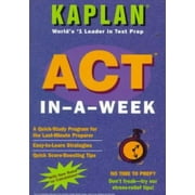 KAPLAN ACT IN - A - WEEK (1996 EDITION), Used [Paperback]