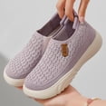 thumbnail image 2 of CAIXAI Orthopedic Dress Sneakers Women Arch Support Womens Sneakers Classic Closed Toe on Women's Walking Shoes Mesh Knitted Woven Mary Jane Flats Hands Free Sock Shoe, 2 of 8