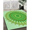 thumbnail image 3 of Ahgly Company Machine Washable Indoor Square Transitional Jade Green Area Rugs, 8' Square, 3 of 7