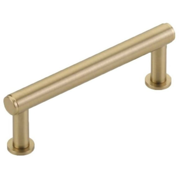 Schaub And Company 5103-SSB Pub House 3-1/2" Center To Center Smooth Bar Solid Brass