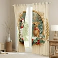 thumbnail image 3 of Castle Fairy Children Snowman Deer Curtains Pack of 2 (42x84 Each),Merry Christmas Curtains Blackout,Happy New Year Bedroom Curtains,Microfiber Bedroom Decor, 3 of 6