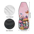 thumbnail image 6 of Uourmeti Pink Mushrooms Car Seat Cover Anti-Stain Seat Covers for Cars Durable Full Surround 1 Piece Compatible with Automobile Sedan, 6 of 6