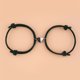 thumbnail image 1 of Pulsera ajustable con hebilla magnética en forma de corazón en blanco y negro de moda para parejas, pulsera tejida con cuerda para mejores amigos, 1 of 6