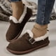 thumbnail image 2 of Zapatos de mujer de piel y cuero, todo en uno, cálidos, con suela gruesa y acolchado de algodón, forrados con vellón, engrosados, sin cordones, estilo retro, Boken, 2 of 6