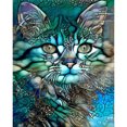 thumbnail image 1 of Juego de bordado completo Kit de costura de punto de cruz 11CT estampado lindo gatito arte DIY FLhrweasw Nuevo, 1 of 1