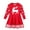 Red, variant on Girls Dress Christmas Gift Little Girls Christmas Dress Reindeer Snowflake Xmas Gifts Winter Knit Sweater Dresses Save Big