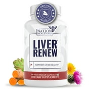 Liver Renew - Liver Cleanse Detox & Repair; Liver Support Supplement with Artichoke; Nation Health MD