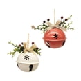 thumbnail image 3 of Campanas de Navidad Billuyoard 2 piezas artesanía multiusos lino corbatín simulación árbol de Navidad colgante colgador para pared de puerta Kits de decoración para fiestas, 3 of 6
