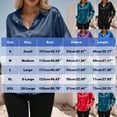 thumbnail image 3 of YHAJDS Blouse Womens Tops Solid Color Long Sleeve Button Lapel Stylish Daily Wear Casual Blouse Spring Summer, 3 of 5